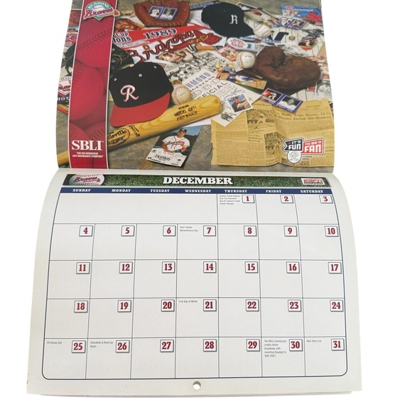 Vintage 2005 Richmond Braves Wall Calendar One Size Brown Minor League Baseball - Picture 5 of 11